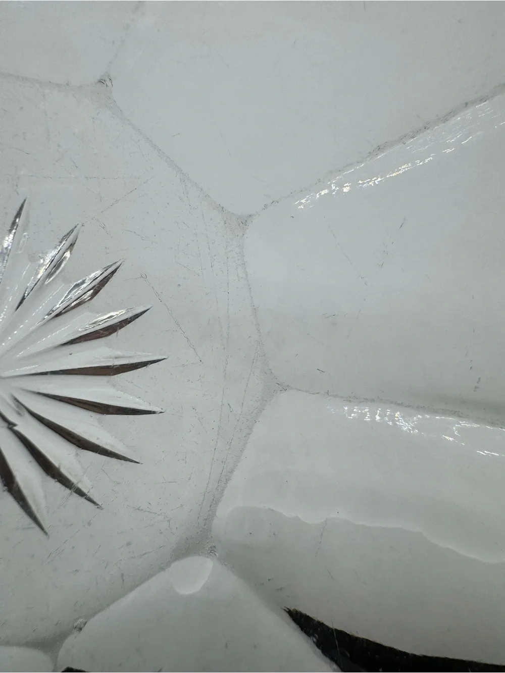 Vintage Heisey Clear Glass Dish/Bowl Pattern Unknown